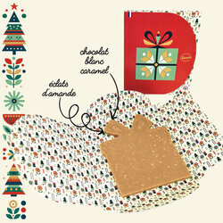 Tablette de Chocolat Cadeau en Chocolat Blanc Caramel