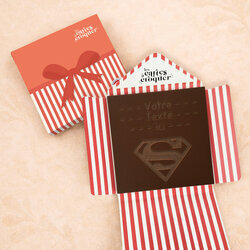 Carte à Croquer - Modèle Super Carte à Croquer - Modèle Super Chocolat Noir Enveloppe Modèle Cadeau