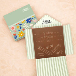 Carte � Croquer - Mod�le Crayon Bonbon Chocolat Lait Enveloppe Mod�le Fleurs