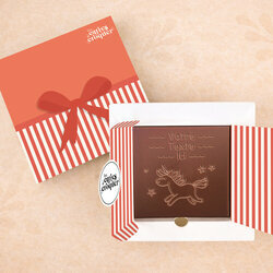 Carte � Croquer - Mod�le Licorne Chocolat Lait Coffret Mod�le Cadeau