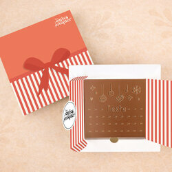 Carte � Croquer - Mod�le Joyeuses F�tes Chocolat Chocolat Lait Coffret Mod�le Cadeau