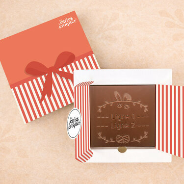 Carte &agrave; Croquer - Mod&egrave;le Couronne de P&acirc;ques