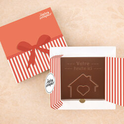 Carte à Croquer - Maison de coeur Carte à Croquer - Maison de coeur Chocolat Lait Coffret Cadeau
