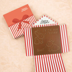 Prête à Croquer - Modèle Lapins de Pâques Prête à Croquer - Modèle Lapins de Pâques Chocolat Lait Enveloppe Cadeau