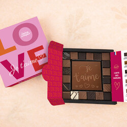 Coffret Empreinte Gourmande - Collection Saint Valentin Coffret Empreinte Gourmande - Collection Saint Valentin Coffret Empreinte Gourmande - Collection Saint Valentin Je t'aime Chocolat Noir
