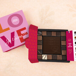 Coffret Empreinte Gourmande - Collection Saint Valentin Coffret Empreinte Gourmande - Collection Saint Valentin Coffret Empreinte Gourmande - Collection Saint Valentin Double Coeur Chocolat Noir
