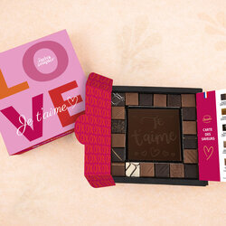 Coffret Empreinte Gourmande - Collection Saint Valentin Coffret Empreinte Gourmande - Collection Saint Valentin Coffret Empreinte Gourmande - Collection Saint Valentin Je t'aime Chocolat Noir