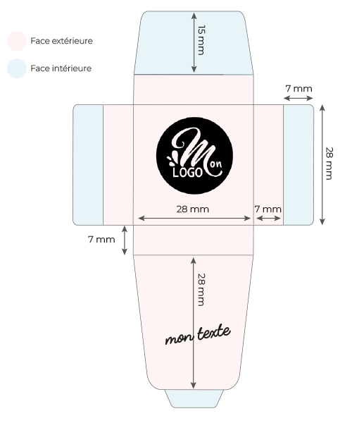 Schema carré 1 chocolat