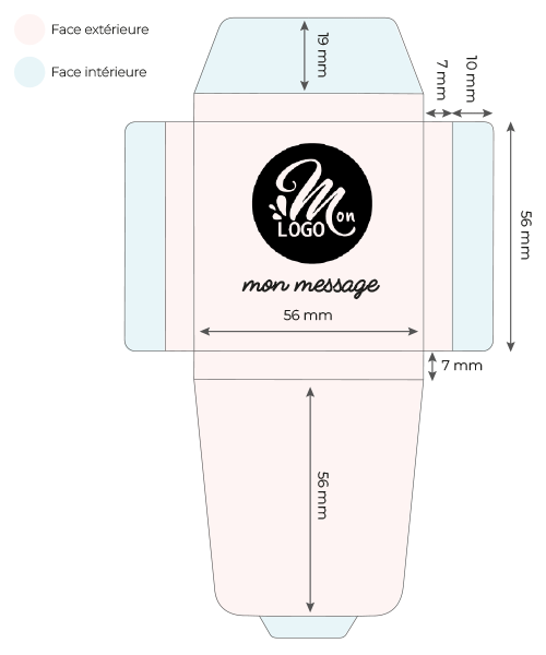 Schema carré 4 chocolats