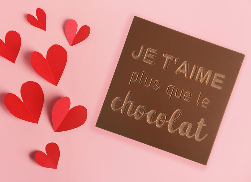 La carte &agrave; Croquer pour dire Je t'aime de fa&ccedil;on gourmande et humoristique !