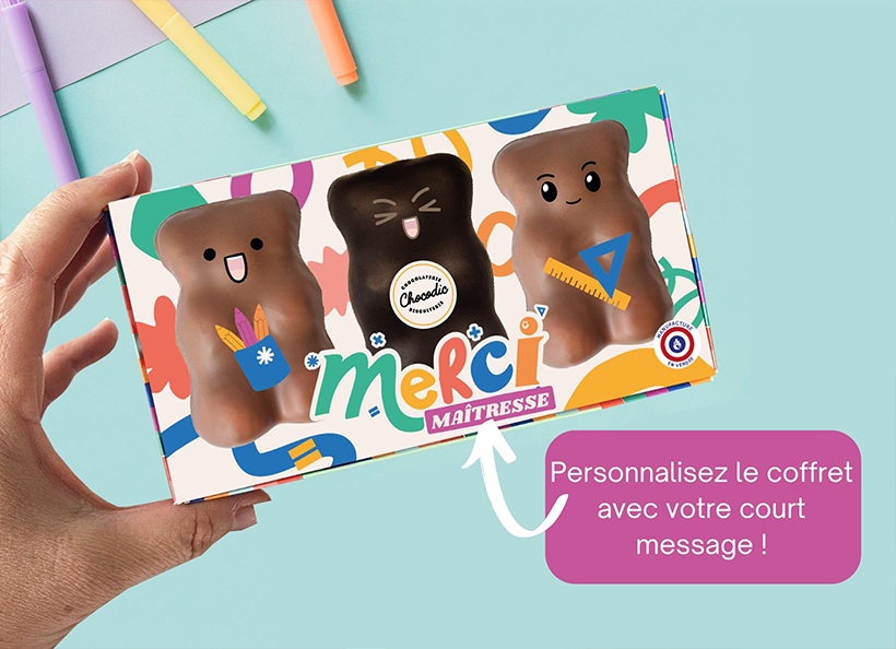Coffret 3 Oursons - Merci