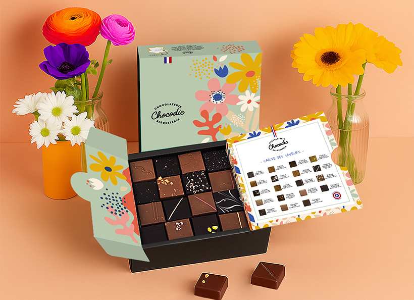 Coffret de chocolats de P&acirc;ques