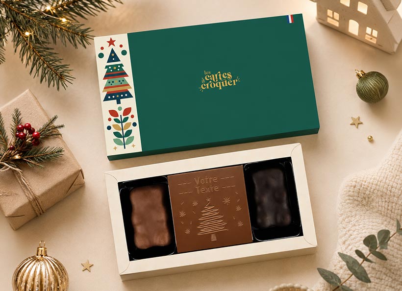 La carte &agrave; Croquer de No&euml;l personnalis&eacute; !