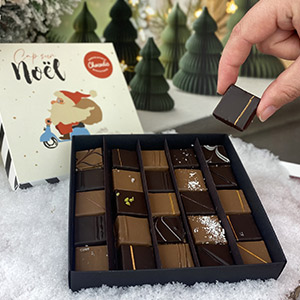 Coffret de chocolat de Noël