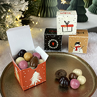 Cubes de confiseries de Noël pour les convives