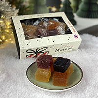 Coffret de pâtes de fruits pour Noël
