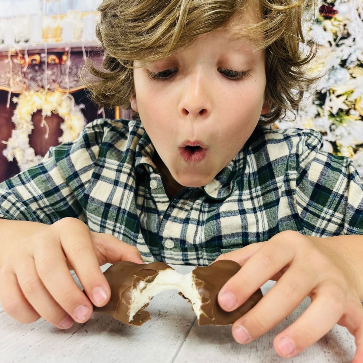 Ourson guimauve en chocolat
